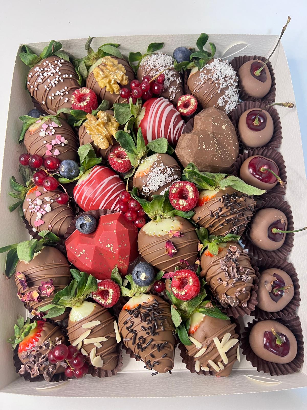 Fresas con chocolate artesanales