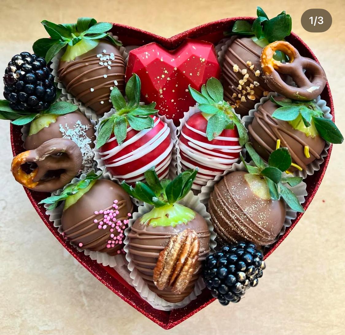 Fresas con chocolate artesanales