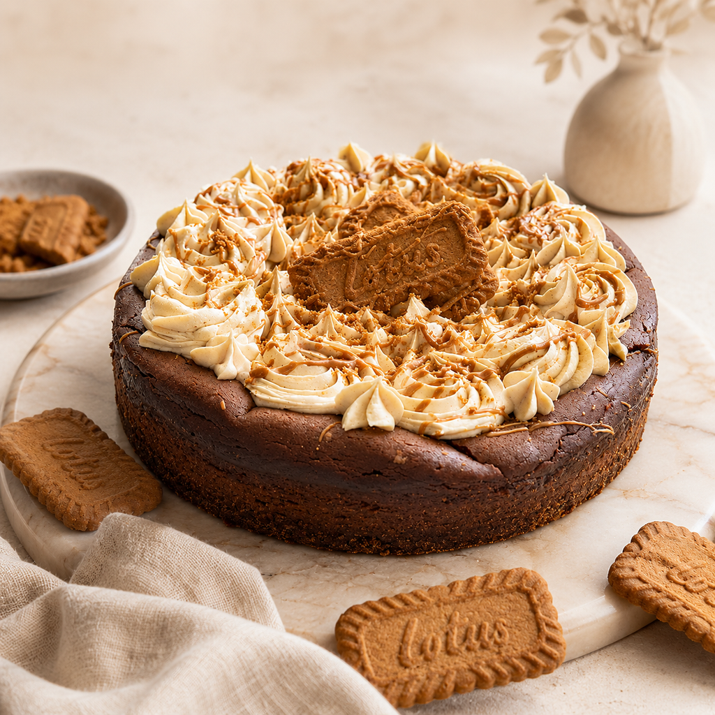 Cheesecake de chocolate con lotus