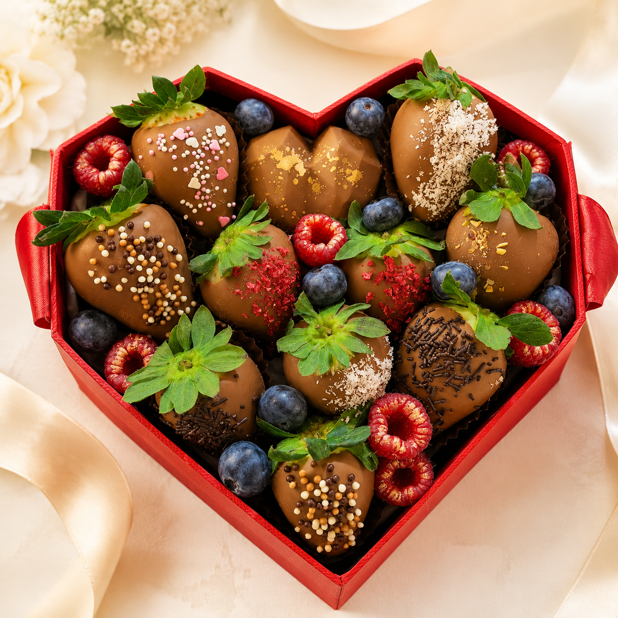 Fresas con chocolate artesanales