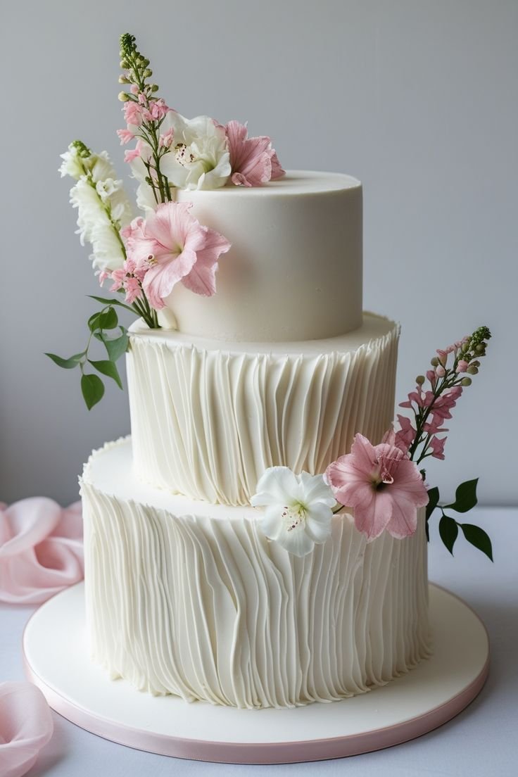 Tarta floral para cumpleaños