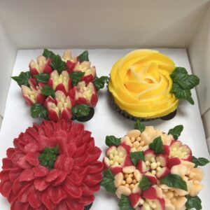 Caja de 4 Flores de butter cream