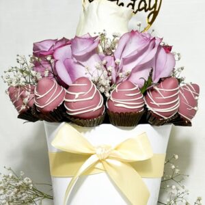 Bouquet de fresas con chocolate